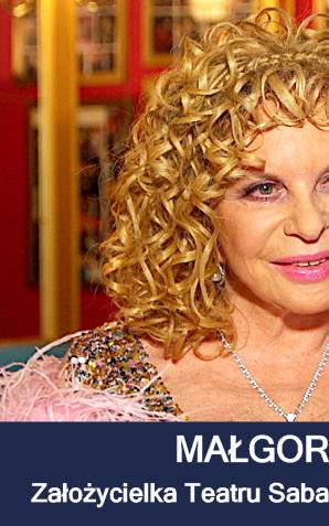[VIDEO] Małgorzata Potocka: Wydaje mi się, że ja wczoraj otworzyłam Teatr Sabat. Te 25 lat to była chwila moment